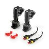 Lampa - Προβολείς Ομίχλης Moto FOG-X1 12V 20W 2123lm 6000-6500K Φ76mm 4 LED Αδιάβροχοι IP68 με Καλωδίωση και Βάσεις Φ24-26mm - Σετ 2 Τεμ. (9158.1-LM)