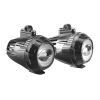 Lampa - Προβολείς Ομίχλης Moto FOG-X2 12V 30W 2100lm 6000-6500K Φ71mm 1 LED Αδιάβροχοι IP68 με Καλωδίωση και Βάσεις Φ38-39mm - Σετ 2 Τεμ. (9158.2-LM)