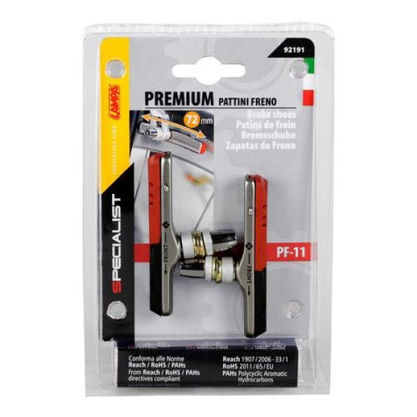 ΤΑΚΑΚΙΑ ΦΡΕΝΩΝ ΠΟΔΗΛΑΤΟΥ (CITY/MTB BIKE) PREMIUM 72mm PF-11 ΜΑΥΡΟ/ΚΟΚΚΙΝΟ 2ΤΕΜ. ΤΑΚΑΚΙΑ ΦΡΕΝΩΝ ΠΟΔΗΛΑΤΟΥ (CITY/MTB BIKE) PREMIUM 72mm PF-11 ΜΑΥΡΟ/ΚΟΚΚΙΝΟ 2ΤΕΜ.
