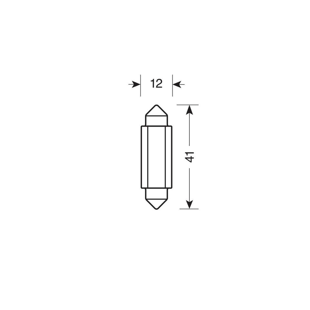 ΛΑΜΠΑΚΙΑ ΠΛΑΦΟΝΙΕΡΑΣ 9>32V SV28,5-8 2SMDx1CHIP LED 120lm CAN-BUS 12x41mm ΛΕΥΚΟ ΚΟΥΤΙ LAMPA - 20 ΤΕΜ.