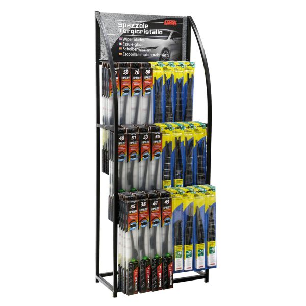 ΠΛΗΡΕΣ ΣΤΑΝΤ ΥΑΛΟΚΑΘΑΡΙΣΤΗΡΩΝ 3 ΕΠΙΠΕΔΩΝ ΜΕ 24 ΓΑΝΤΖΟΥΣ & 106 ΥΑΛΟΚΑΘΑΡΙΣΤΗΡΕΣ LAMPA