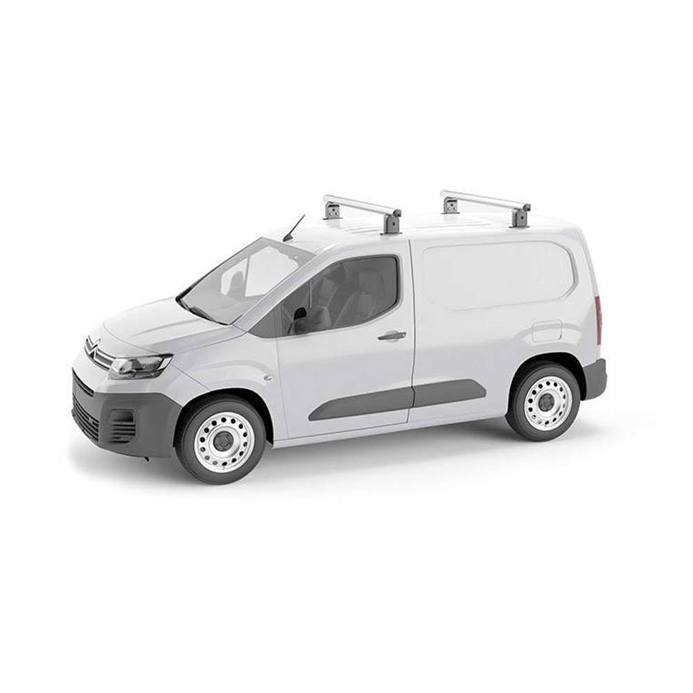 Πλήρες Σετ με Μπάρες Οροφής Αλουμινίου Airdyn I 135 cm και Άκρα Τοποθέτησης για Επαγγελματικά Οχήματα και Van Menabo - 2 τεμ.
