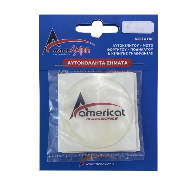 AMERICAT ΜΟΝΟΓΡΑΜΜΑ ΑΥΤΟΚΟΛΛΗΤΑ ΖΑΝΤΩΝ 7,2 cm ΛΕΥΚΟ/ΚΟΚΚΙΝΟ/ΜΑΥΡΟ ΣΜΑΛΤΟΥ - 4 ΤΕΜ.