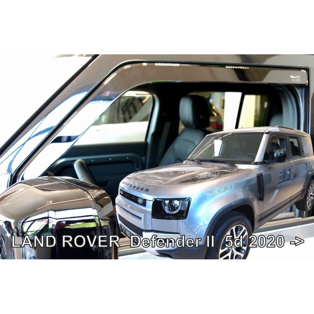 ΑΝΕΜΟΘΡΑΥΣΤΕΣ ΓΙΑ LAND ROVER DEFENDER 5D 2020+ ΖΕΥΓΑΡΙ ΑΠΟ ΕΥΚΑΜΠΤΟ ΦΙΜΕ ΠΛΑΣΤΙΚΟ HEKO - 2 ΤΕΜ.