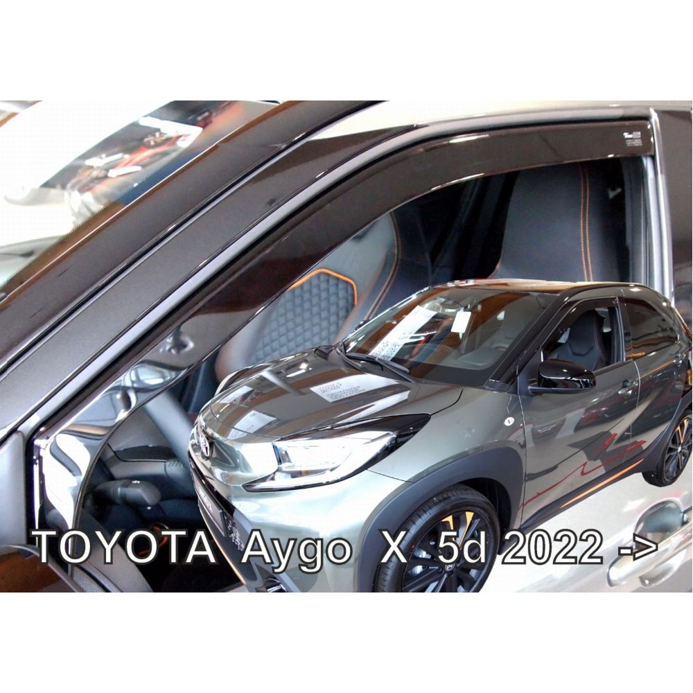 ΑΝΕΜΟΘΡΑΥΣΤΕΣ ΓΙΑ TOYOTA AYGO X 5D 2022+ ? ΖΕΥΓΑΡΙ ΑΠΟ ΕΥΚΑΜΠΤΟ ΦΙΜΕ ΠΛΑΣΤΙΚΟ HEKO - 2 ΤΕΜ.