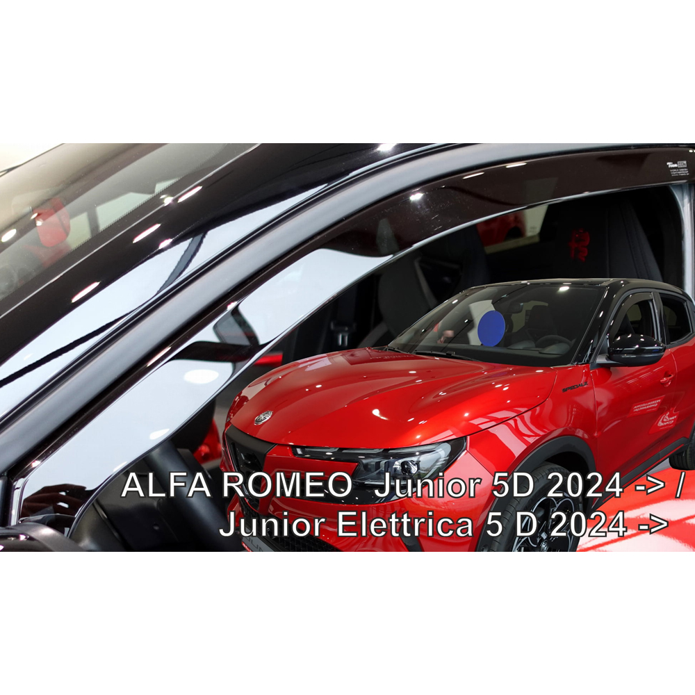 ΑΝΕΜΟΘΡΑΥΣΤΕΣ ΓΙΑ ALFA ROMEO JUNIOR 5D 2024+ ΖΕΥΓΑΡΙ ΑΠΟ ΕΥΚΑΜΠΤΟ ΦΙΜΕ ΠΛΑΣΤΙΚΟ HEKO - 2 ΤΕΜ.