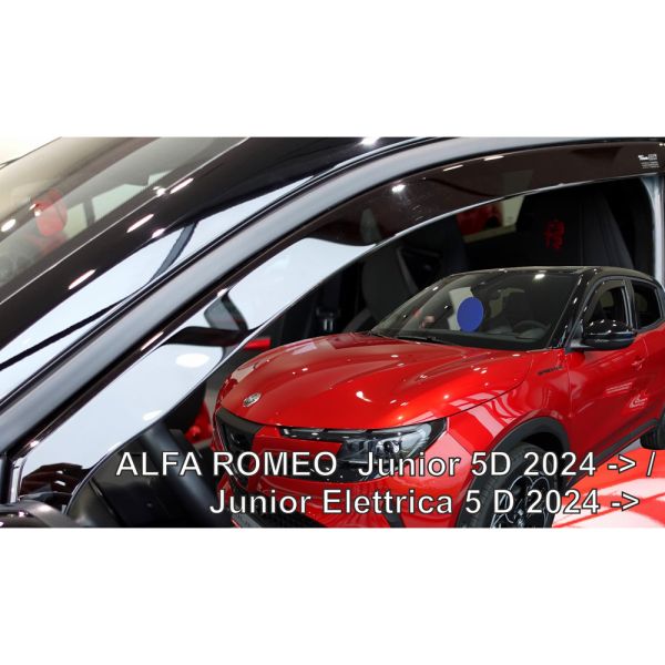 ΑΝΕΜΟΘΡΑΥΣΤΕΣ ΓΙΑ ALFA ROMEO JUNIOR 5D 2024+ ΖΕΥΓΑΡΙ ΑΠΟ ΕΥΚΑΜΠΤΟ ΦΙΜΕ ΠΛΑΣΤΙΚΟ HEKO - 2 ΤΕΜ.