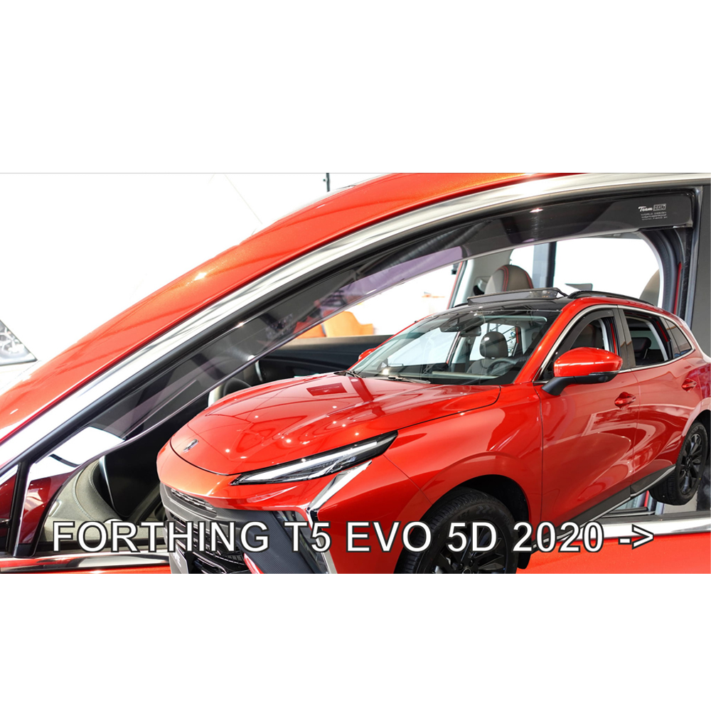 ΑΝΕΜΟΘΡΑΥΣΤΕΣ ΓΙΑ FORTHING T5 EVO 5D 2020+ ΖΕΥΓΑΡΙ ΑΠΟ ΕΥΚΑΜΠΤΟ ΦΙΜΕ ΠΛΑΣΤΙΚΟ HEKO - 2 ΤΕΜ.