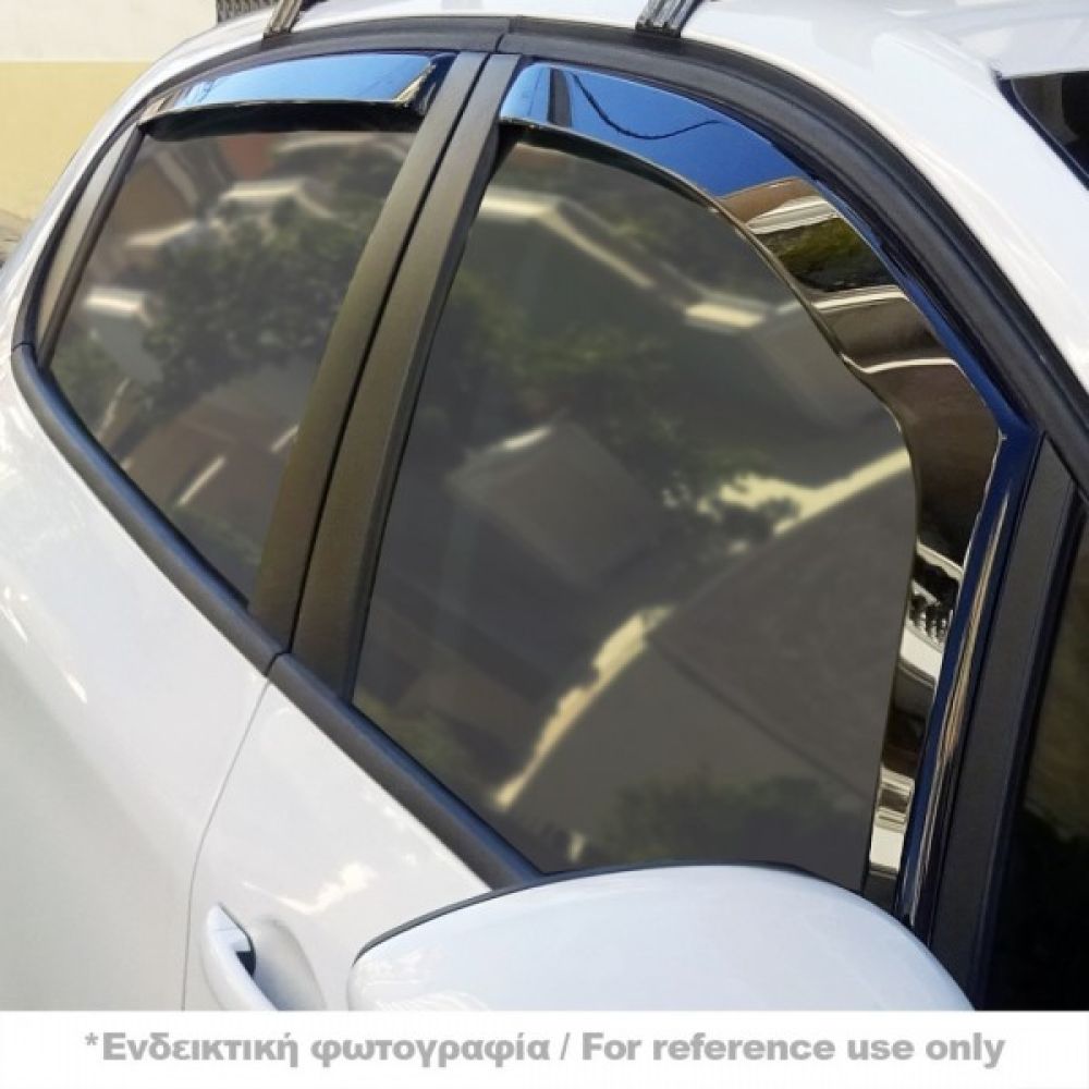 ΣΕΤ ΑΝΕΜΟΘΡΑΥΣΤΕΣ ΓΙΑ ALFA ROMEO JUNIOR 5D 2024+ SET ΑΠΟ ΕΥΚΑΜΠΤΟ ΦΙΜΕ ΠΛΑΣΤΙΚΟ HEKO - 4 ΤΕΜ.
