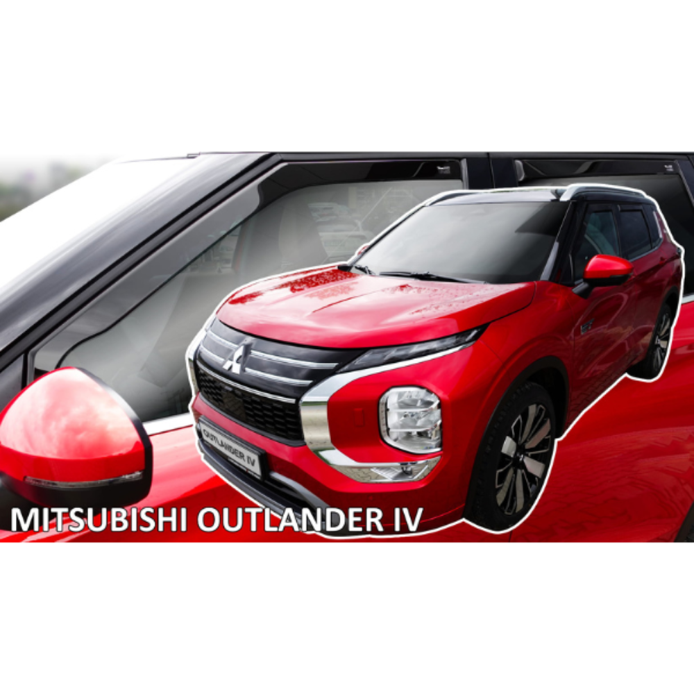 ΑΝΕΜΟΘΡΑΥΣΤΕΣ ΓΙΑ MITSUBISHI OUTLANDER 5D 2021+  ΖΕΥΓΑΡΙ ΑΠΟ ΕΥΚΑΜΠΤΟ ΦΙΜΕ ΠΛΑΣΤΙΚΟ HEKO
