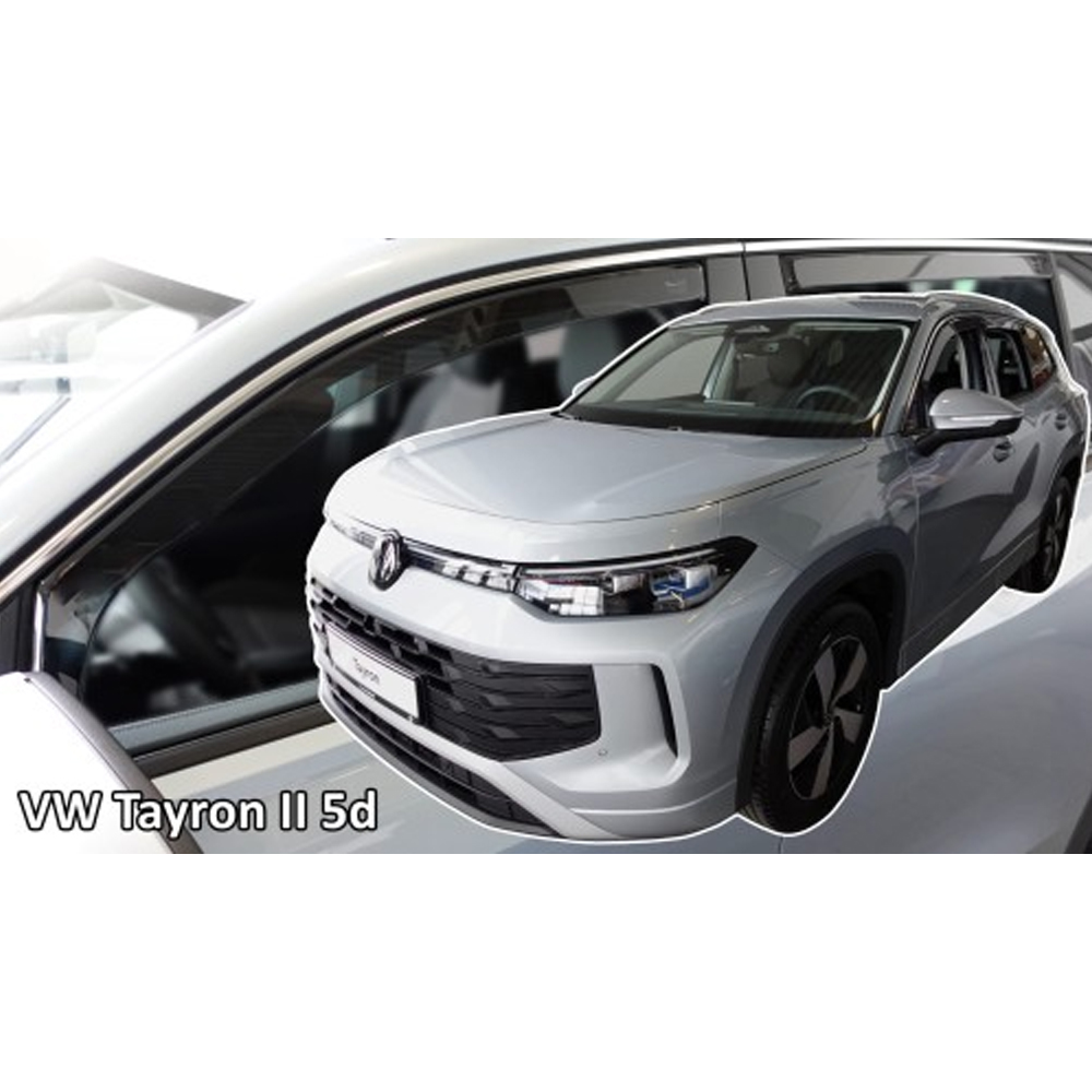 ΑΝΕΜΟΘΡΑΥΣΤΕΣ ΓΙΑ VW TAYRON 5D 2024+ ΖΕΥΓΑΡΙ ΑΠΟ ΕΥΚΑΜΠΤΟ ΦΙΜΕ ΠΛΑΣΤΙΚΟ HEKO - 2 ΤΕΜ