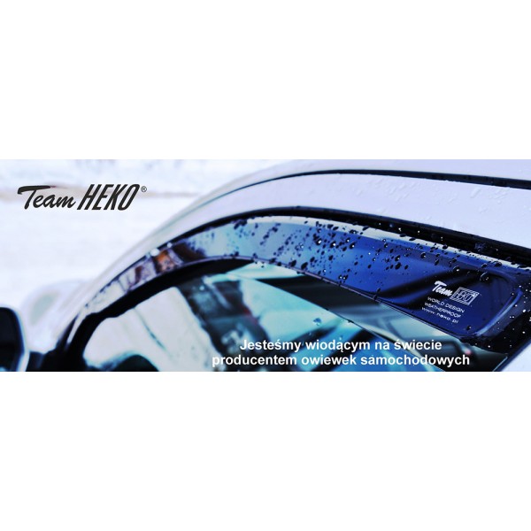 Heko - Ανεμοθραύστες Παραθύρων Για Toyota Prius (XW50) 2016 > 2022 5πορτο υλικό Acrylic Χρώμα Φιμέ - 2 τεμ. (ΑΝΕΜ.29646)
