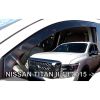 ΑΝΕΜΟΘΡΑΥΣΤΕΣ ΓΙΑ NISSAN TITAN 4D 2015+ ΖΕΥΓΑΡΙ ΑΠΟ ΕΥΚΑΜΠΤΟ ΦΙΜΕ ΠΛΑΣΤΙΚΟ HEKO - 2 ΤΕΜ.