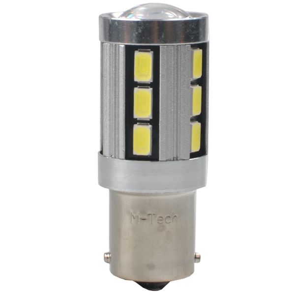 P21W 12V BA15s LED 18xSMD5730 PREMIUM ΛΕΥΚΟ (ΜΟΝΟΠΟΛΙΚΟ) BLISTER 2ΤΕΜ. M-TECH P21W 12V BA15s LED 18xSMD5730 PREMIUM ΛΕΥΚΟ (ΜΟΝΟΠΟΛΙΚΟ) BLISTER 2ΤΕΜ. M-TECH