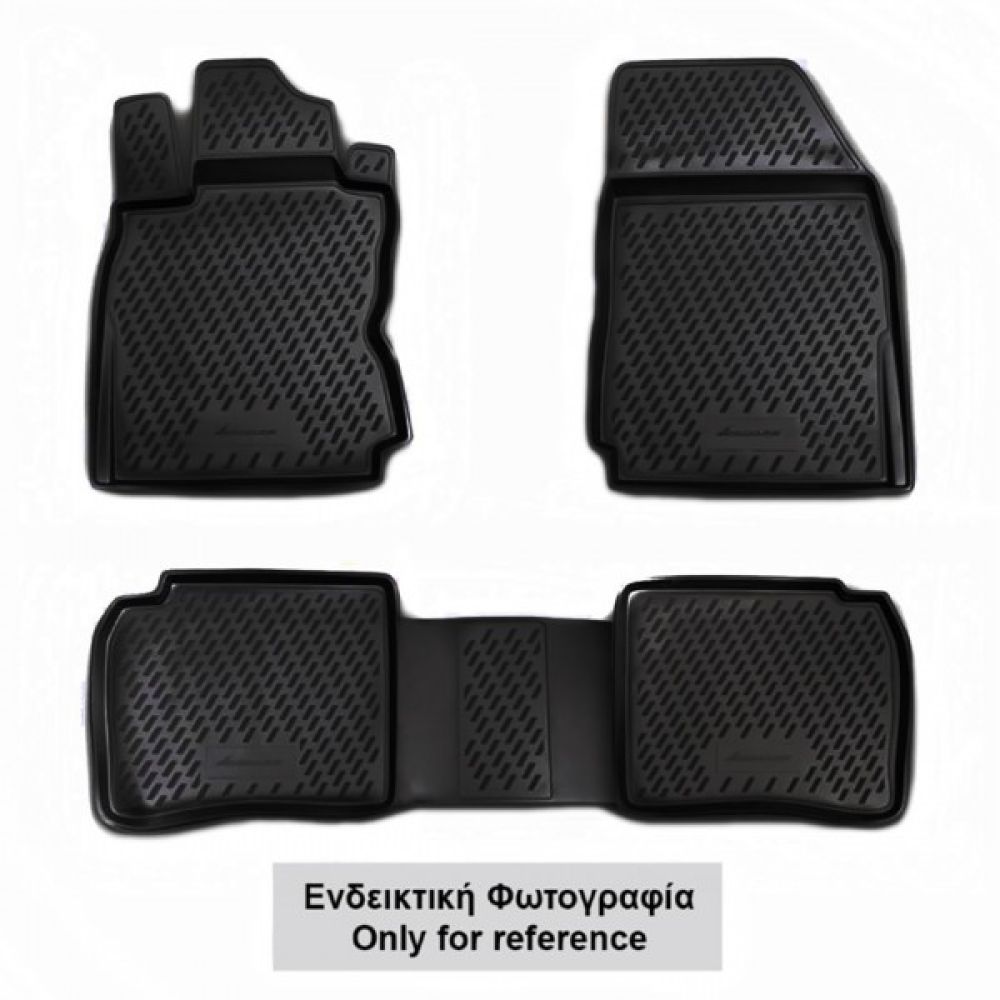 ΠΑΤΑΚΙΑ ΣΕ ΣΚΑΦΗ TPE ΛΑΣΤΙΧΟ ΓΙΑ NISSAN PATHFINDER 03/2005-2014  ΣΕ ΜΑΥΡΟ ΧΡΩΜΑ NOVLINE - 4 ΤΕΜ.