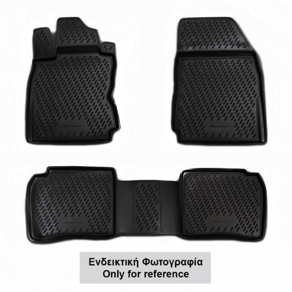 ΜΑΡΚΕ ΠΑΤΑΚΙΑ ΣΕ ΣΚΑΦΗ TPE ΛΑΣΤΙΧΟ ΓΙΑ DACIA DUSTER 5D 2021+  ΣΕ ΜΑΥΡΟ ΧΡΩΜΑ NOVLINE - 4 ΤΕΜ.