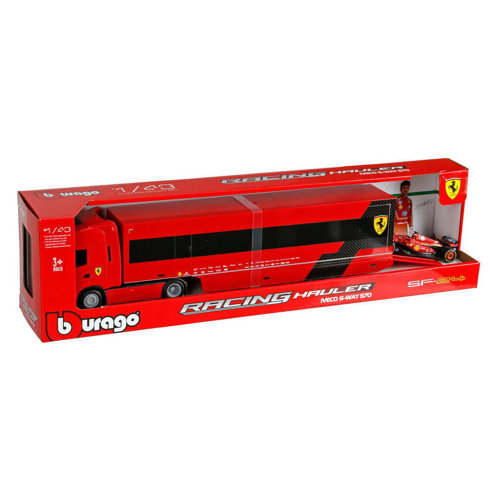 ΜΙΝΙΑΤΟΥΡΑ ΝΤΑΛΙΚΑ FERRARI IVECO S-WAY 570 LECLERC 1:43 BURAGO LAMPA 1ΤΕΜ.