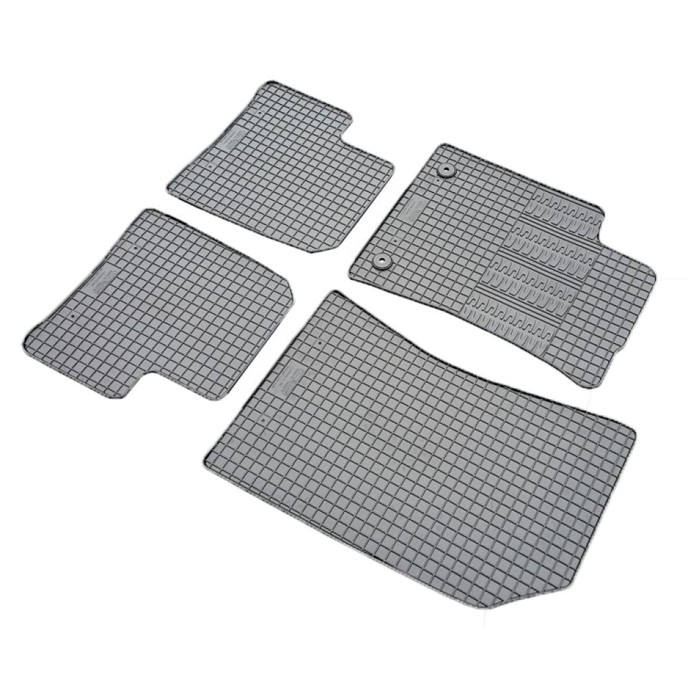 Cik - ΠΑΤΑΚΙΑ ΑΥΤΟΚΙΝΗΤΟΥ ΑΠΟ ΛΑΣΤΙΧΟ ΓΙΑ CITROEN C3 2010-2017 / DS3 2010-2019 ΣΕ ΜΑΥΡΟ ΧΡΩΜΑ ΜΕ ΚΟΥΜΠΩΜΑΤΑ - 4 ΤΕΜ. (RM.CI.0002/CK)