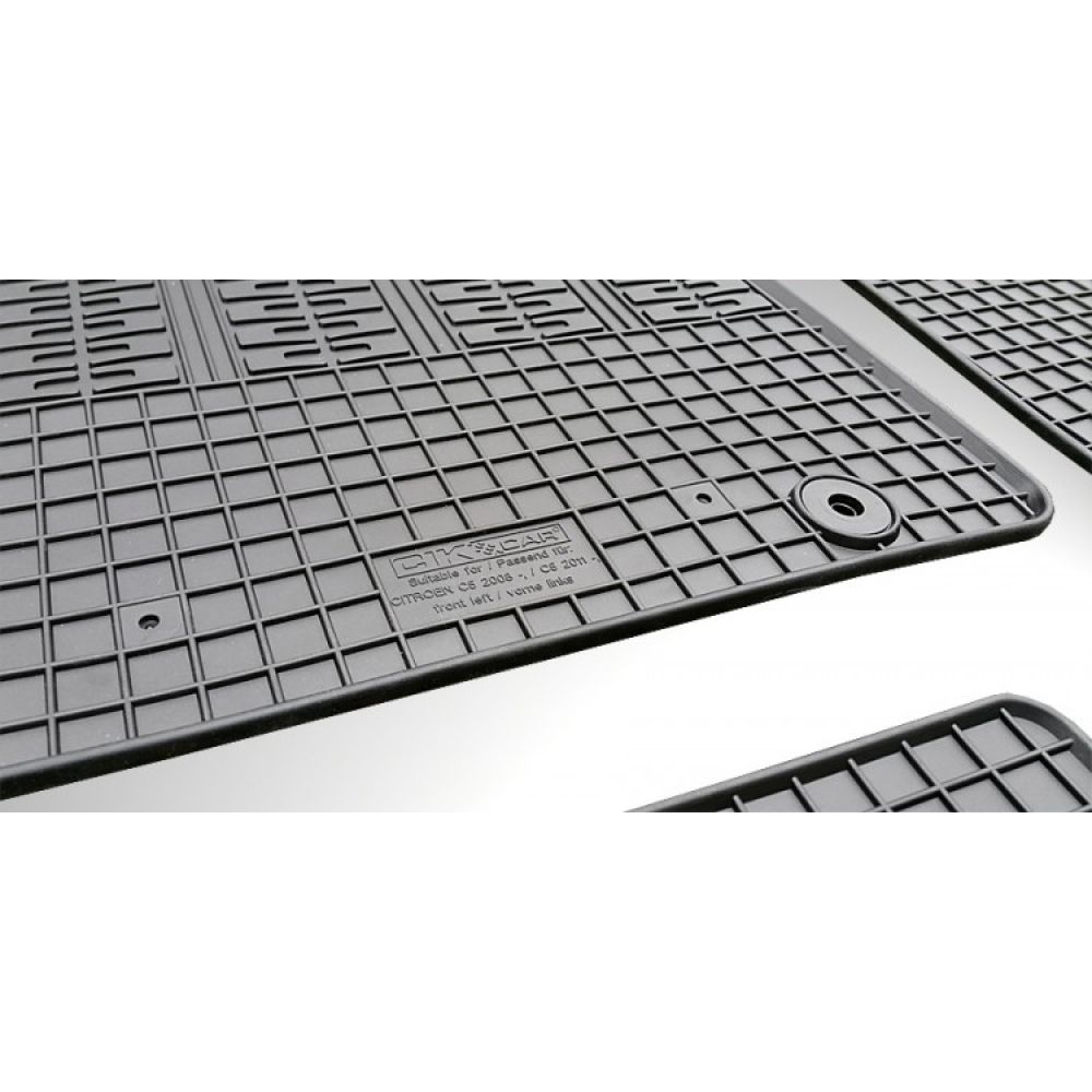 Cik - ΠΑΤΑΚΙΑ ΑΥΤΟΚΙΝΗΤΟΥ ΑΠΟ ΛΑΣΤΙΧΟ ΓΙΑ CITROEN C5 2008-2011 / C5 FACELIFT 2011-2017 ΣΕ ΜΑΥΡΟ ΧΡΩΜΑ ΜΕ ΚΟΥΜΠΩΜΑΤΑ - 4 ΤΕΜ. (RM.CI.0018/CK)