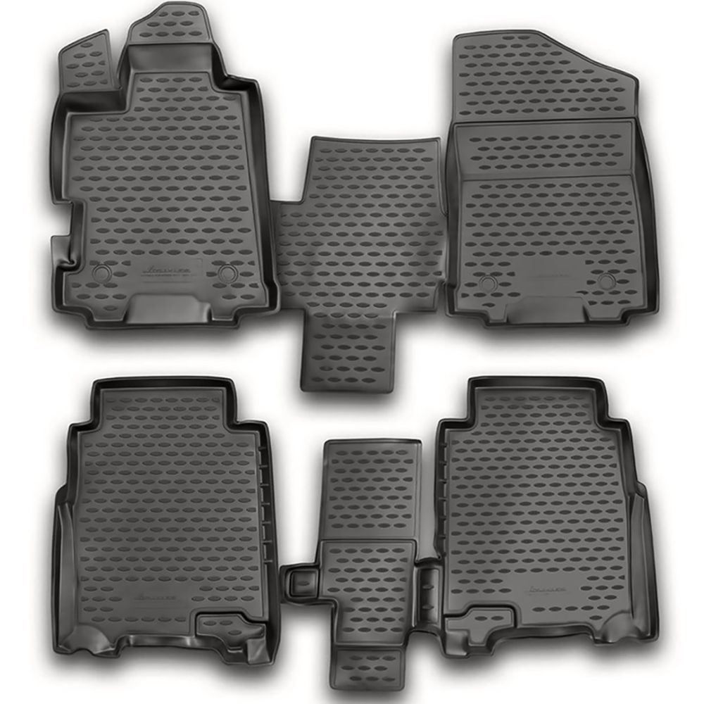 ΠΑΤΑΚΙΑ ΣΕ ΣΚΑΦΗ TPE ΛΑΣΤΙΧΟ ΓΙΑ HONDA FR-V 01/2007-2011  ΣΕ ΑΝΘΡΑΚΙ ΣΚΟΥΡΟ ΓΚΡΙ ΧΡΩΜΑ NOVLINE - 4 ΤΕΜ.