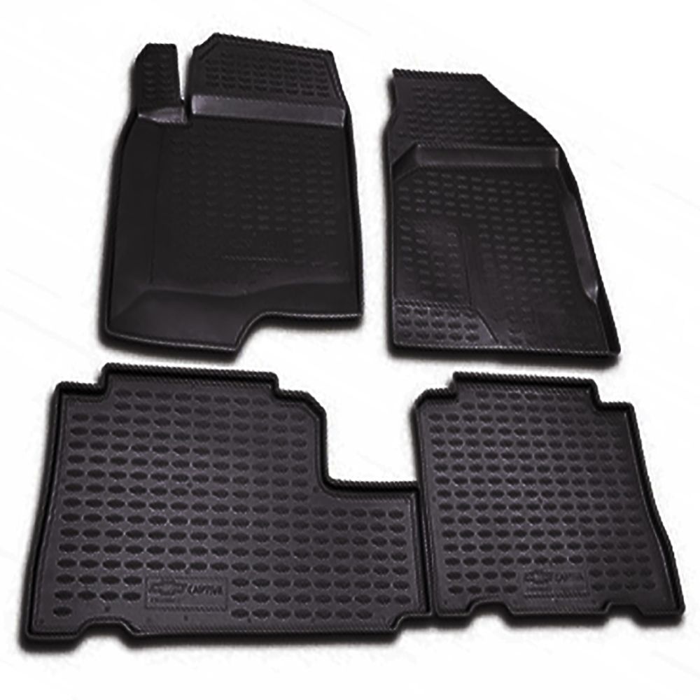 ΠΑΤΑΚΙΑ ΣΕ ΣΚΑΦΗ TPE ΛΑΣΤΙΧΟ ΓΙΑ CHEVROLET CAPTIVA 2006-2011  ΣΕ ΜΑΥΡΟ ΧΡΩΜΑ NOVLINE - 4 ΤΕΜ.