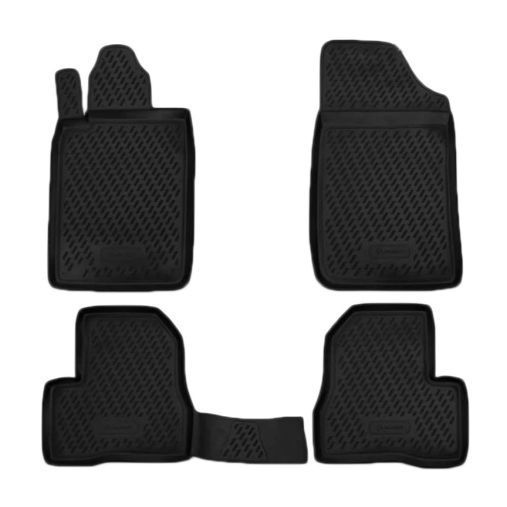 ΠΑΤΑΚΙΑ ΣΕ ΣΚΑΦΗ TPE ΛΑΣΤΙΧΟ ΓΙΑ PEUGEOT 206 3/5D 1998+  ΣΕ ΜΑΥΡΟ ΧΡΩΜΑ NOVLINE - 4 ΤΕΜ.