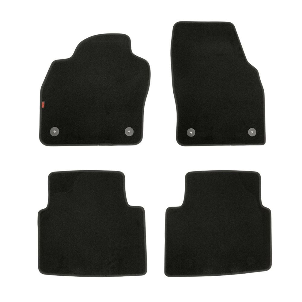 Lampa - Πατάκια Executive Μοκέτα Για Skoda Kamiq (Nw) 12/2019 > 02/2024 5πορτο / SUV Σε Μαύρο Χρώμα Με Κουμπώματα - 4 τεμ. (L2329.9)