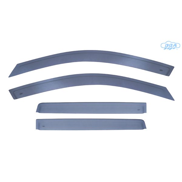 DGA - Σετ Ανεμοθραύστες Εμπρός & Πίσω Παραθύρων τύπου Φιμέ για Toyota Corolla Hatchback (E210) 2018> 5πορτο υλικό Plexiglass - 4 τεμ. (SETDGA123095FR)