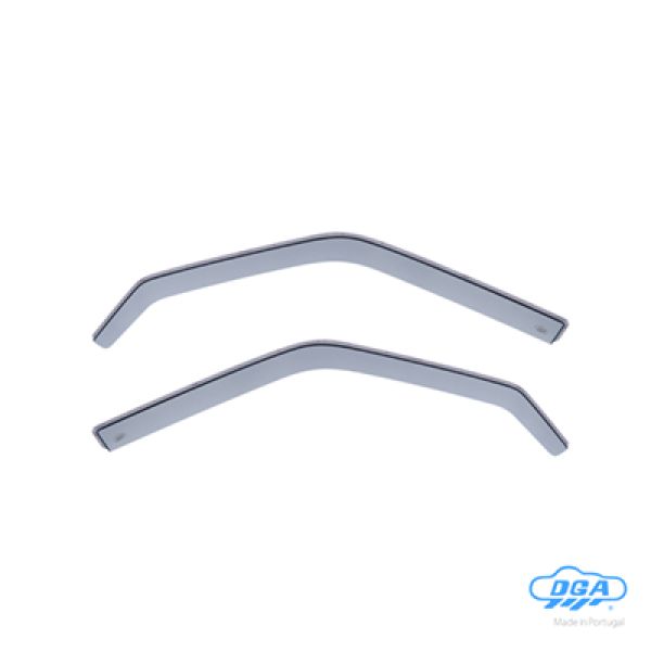 DGA - Ανεμοθραύστες Εμπρός Παραθύρων τύπου Φιμέ για Mercedes Benz E-Class (W124) 1985-1995 4πορτο / 5πορτο υλικό Plexiglass - 2 τεμ. (DGA15002)