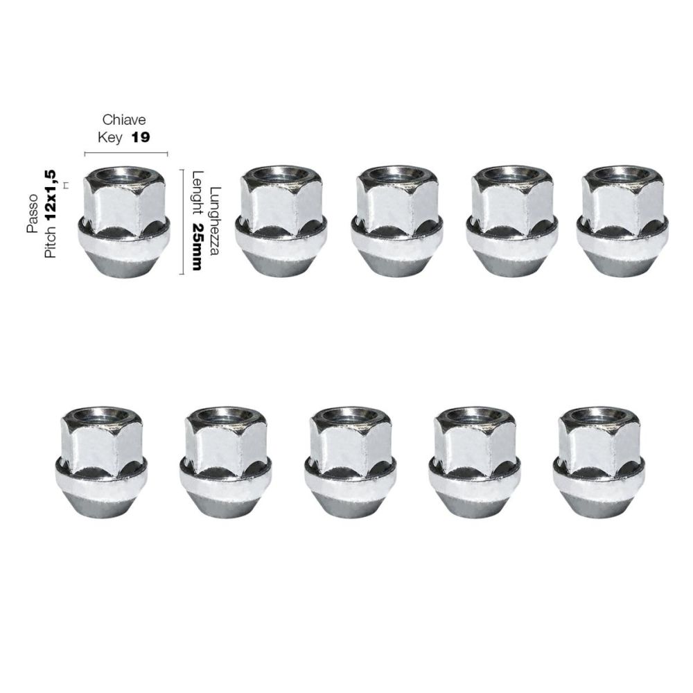 Simoni Racing - ΠΑΞΙΜΑΔΙ ΚΩΝΙΚΟ 12χ1,50 (25mm) (19) 10ΤΕΜ.