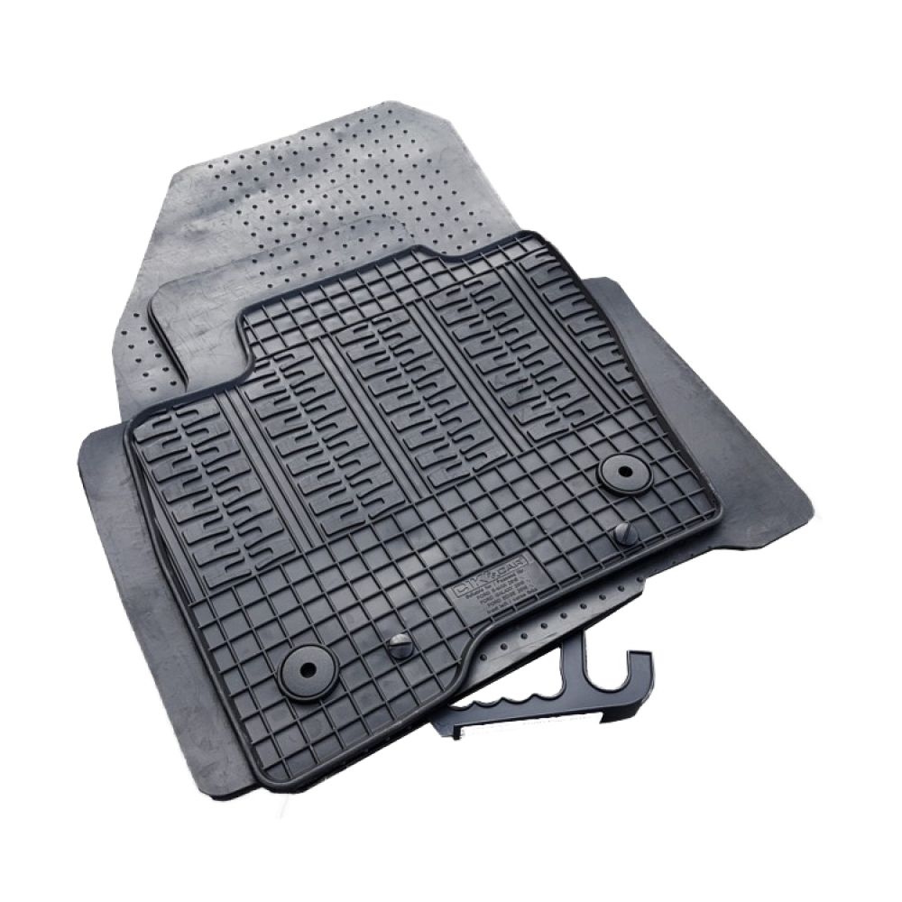 Cik - ΠΑΤΑΚΙΑ ΑΥΤΟΚΙΝΗΤΟΥ ΑΠΟ ΛΑΣΤΙΧΟ ΓΙΑ FORD EDGE 2016-2021 ΣΕ ΜΑΥΡΟ ΧΡΩΜΑ ΜΕ ΚΟΥΜΠΩΜΑΤΑ - 4 ΤΕΜ. (RM.FO.0028/CK)