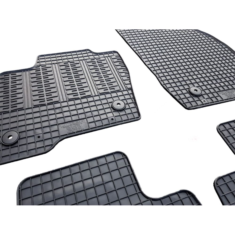Cik - ΠΑΤΑΚΙΑ ΑΥΤΟΚΙΝΗΤΟΥ ΑΠΟ ΛΑΣΤΙΧΟ ΓΙΑ FORD EDGE 2016-2021 ΣΕ ΜΑΥΡΟ ΧΡΩΜΑ ΜΕ ΚΟΥΜΠΩΜΑΤΑ - 4 ΤΕΜ. (RM.FO.0028/CK)
