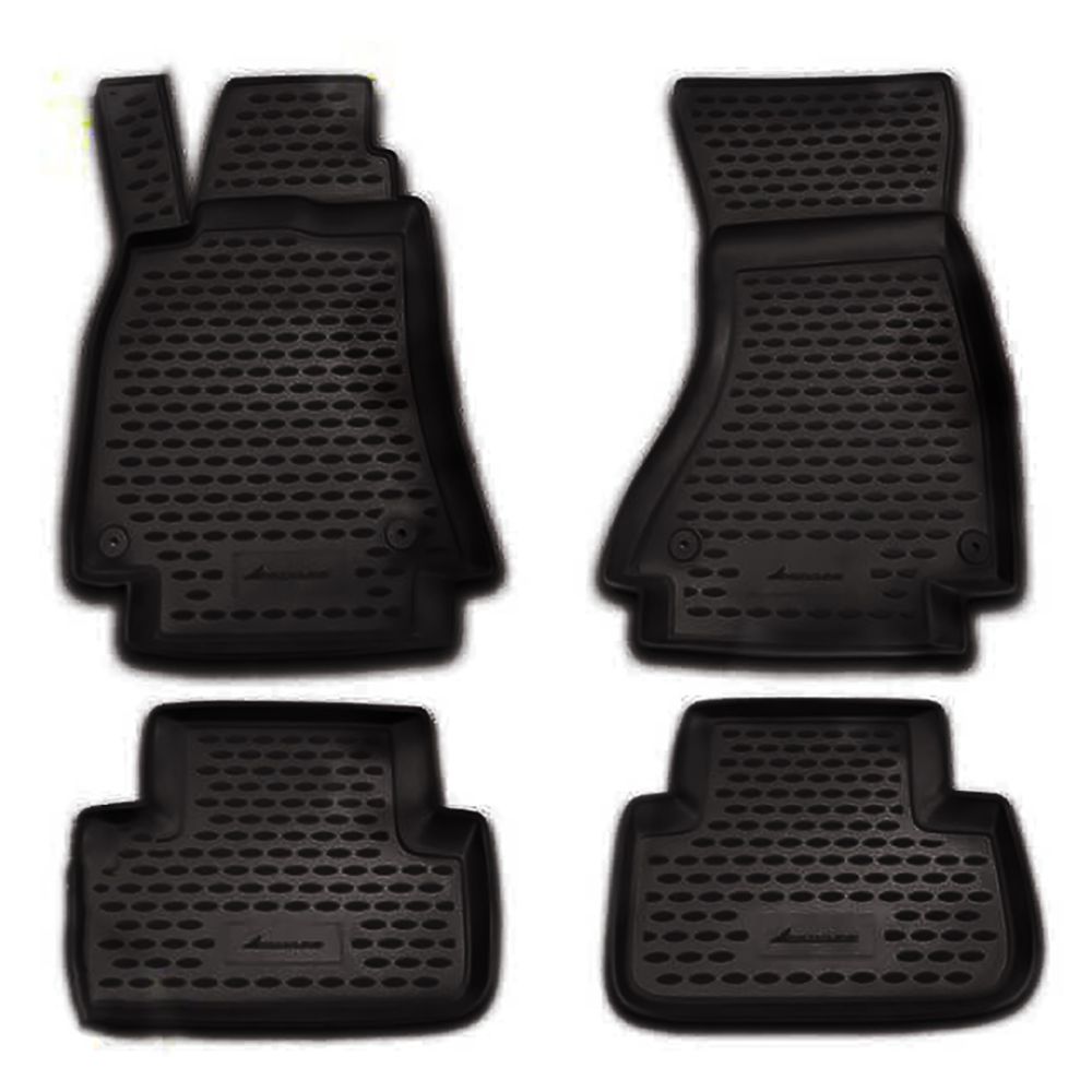 ΠΑΤΑΚΙΑ ΣΕ ΣΚΑΦΗ TPE ΛΑΣΤΙΧΟ ΓΙΑ AUDI A4 B6 4D 2000-2007  ΣΕ ΜΑΥΡΟ ΧΡΩΜΑ NOVLINE - 4 ΤΕΜ.