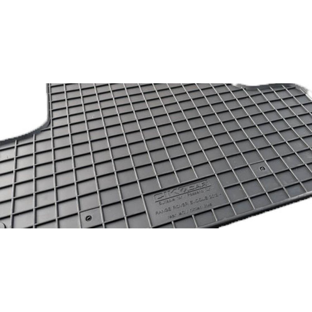 Cik - ΠΑΤΑΚΙΑ ΑΥΤΟΚΙΝΗΤΟΥ ΑΠΟ ΛΑΣΤΙΧΟ ΓΙΑ LAND ROVER RANGE ROVER EVOQUE 2011-2018 ΣΕ ΜΑΥΡΟ ΧΡΩΜΑ ΜΕ ΚΟΥΜΠΩΜΑΤΑ - 4 ΤΕΜ. (RM.LR.0001/CK)