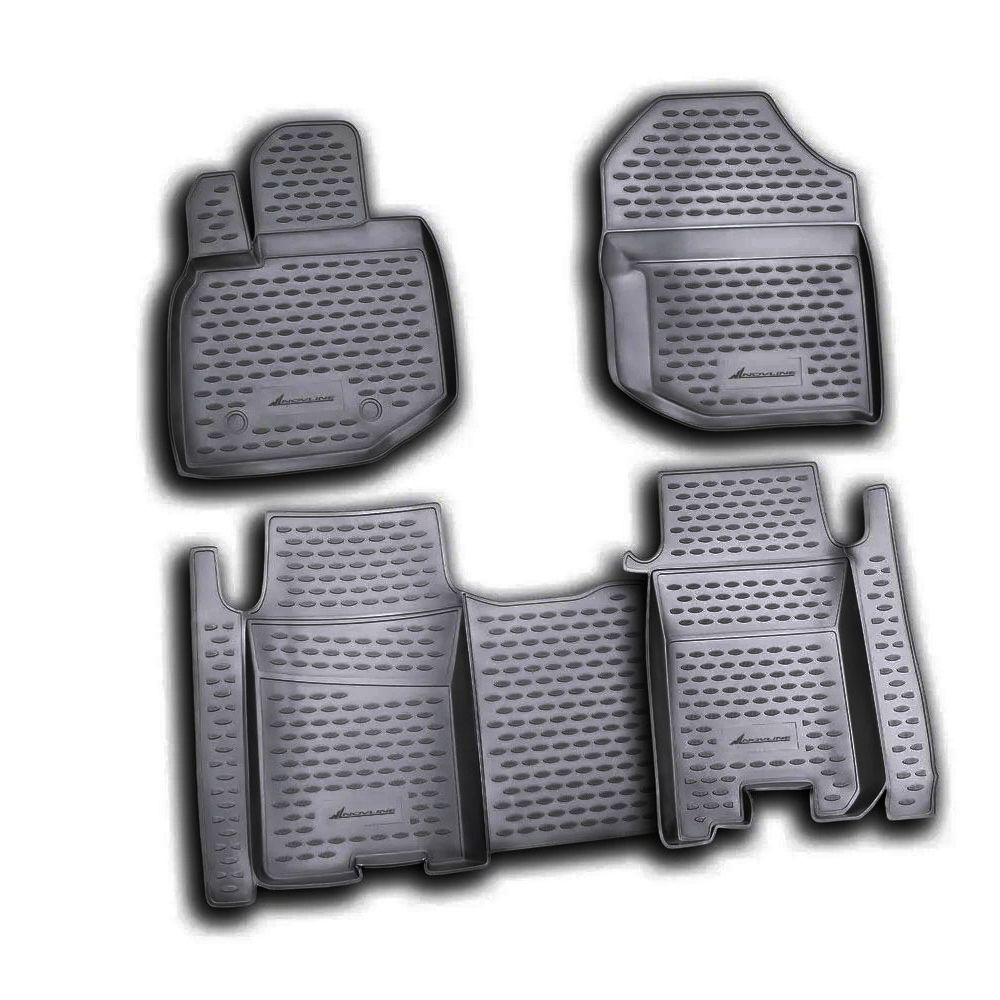 ΠΑΤΑΚΙΑ ΣΕ ΣΚΑΦΗ TPE ΛΑΣΤΙΧΟ ΓΙΑ HONDA JAZZ 10/2008-2015  ΣΕ ΜΑΥΡΟ ΧΡΩΜΑ NOVLINE - 4 ΤΕΜ.