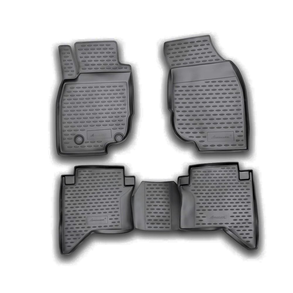 ΠΑΤΑΚΙΑ ΣΕ ΣΚΑΦΗ TPE ΛΑΣΤΙΧΟ ΓΙΑ TOYOTA HILUX 4D 2011-2015  ΣΕ ΜΑΥΡΟ ΧΡΩΜΑ NOVLINE - 4 ΤΕΜ.