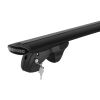Menabo – Μπάρες Οροφής Αλουμινίου Fender 118 cm Σε Μαύρο Χρώμα Για BMW Serie 5 Touring (E61) 04/2004 > 05/2010 5πορτο / Station Wagon Με Raised Rails - 2 Τεμ. (14660/MB)
