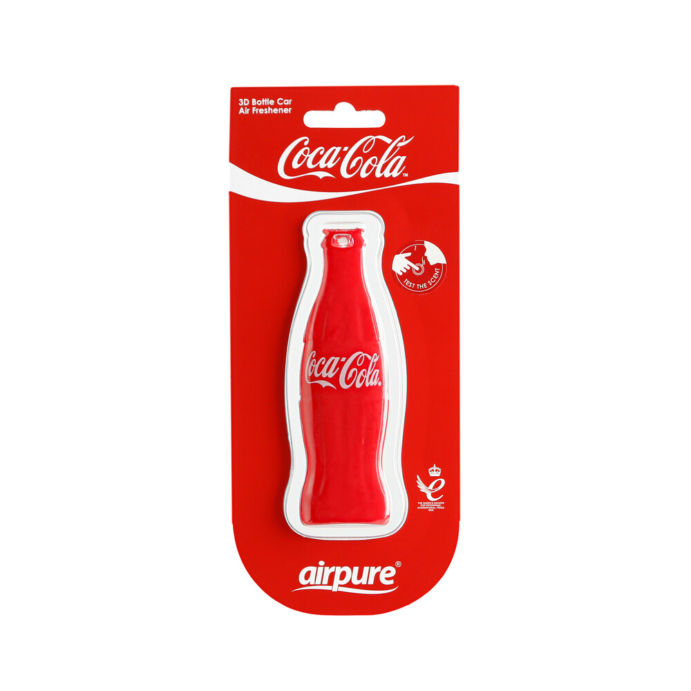 ΑΡΩΜΑΤΙΚΑ ΚΡΕΜΑΣΤΑ 3D BOTTLE  ΣΕ ΣΧΕΔΙΟ ΜΠΟΥΚΑΛΙ COCA-COLA ΔΙΑΦΟΡΑ ΑΡΩΜΑΤΑ ΣΕ DISPLAY 12ΤΕΜ.
