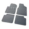 Cik - ΠΑΤΑΚΙΑ ΑΥΤΟΚΙΝΗΤΟΥ ΑΠΟ ΛΑΣΤΙΧΟ ΓΙΑ FORD KA 2008-2017 ΣΕ ΜΑΥΡΟ ΧΡΩΜΑ ΜΕ ΚΟΥΜΠΩΜΑΤΑ - 4 ΤΕΜ. (RM.FO.0023/CK)