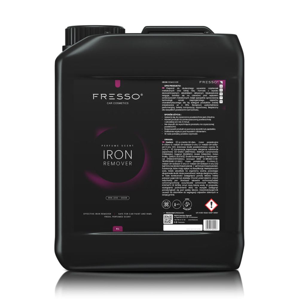 Fresso - Αποσιδηρωτικό Καθαριστικό Iron Remover 5 L για Ζάντες και Βαφή με Χρωματική Ένδειξη Δράσης - 1 Τεμ. (390297/FRE)