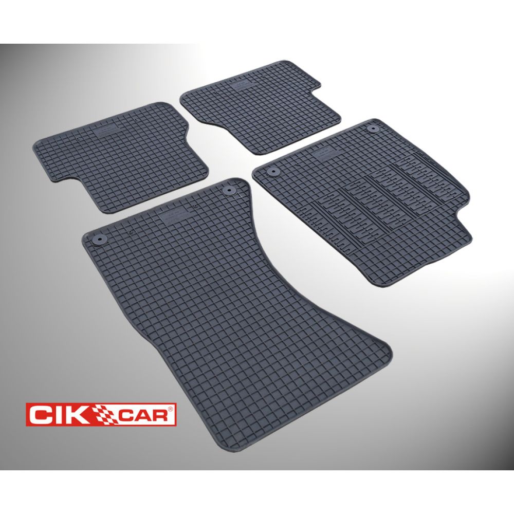 Cik - ΠΑΤΑΚΙΑ ΑΥΤΟΚΙΝΗΤΟΥ ΑΠΟ ΛΑΣΤΙΧΟ ΓΙΑ AUDI A6 2011-2018 / A7 2010-2018 ΣΕ ΜΑΥΡΟ ΧΡΩΜΑ ΜΕ ΚΟΥΜΠΩΜΑΤΑ - 4 ΤΕΜ. (RM.AU.0004/CK)