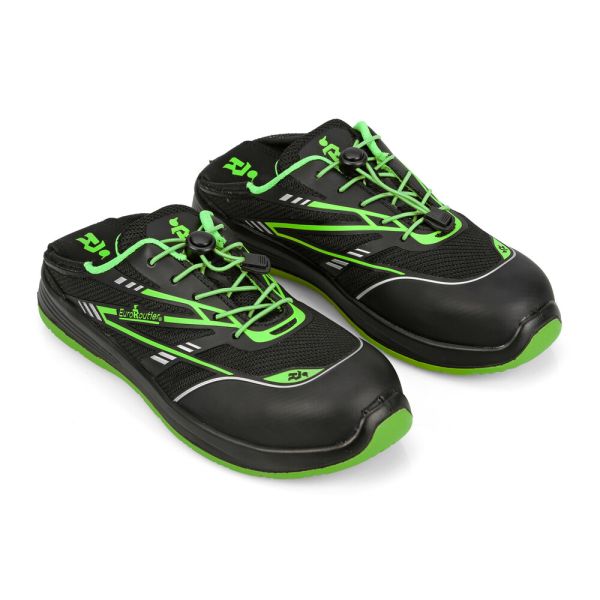 ΠΙΣΤΟΠΟΙΗΜΕΝΑ ΠΑΠΟΥΤΣΙΑ ΕΡΓΑΣΙΑΣ ΑΣΦΑΛΕΙΑΣ HYBRID TECH GREEN ΜΑΥΡΟ/ΠΡΑΣΙΝΟ Νο43 EUROROUTIER