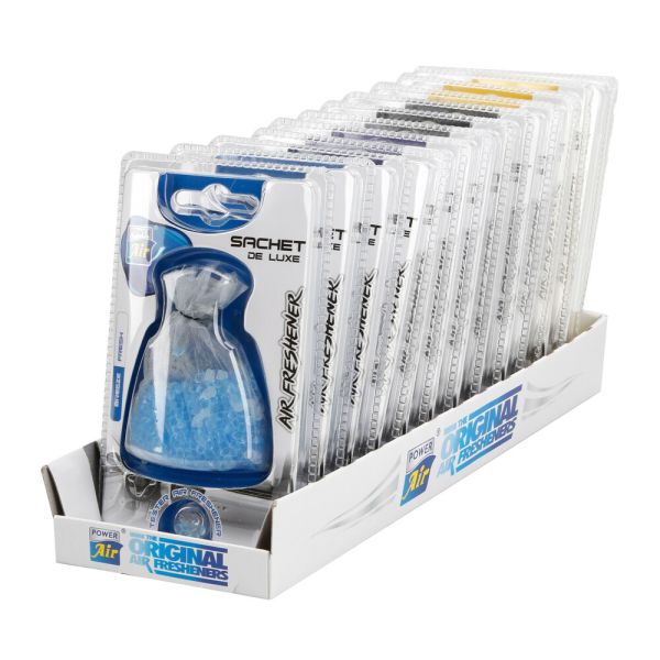ΑΡΩΜΑΤΙΚΟ ΑΥΤΟΚΙΝΗΤΟΥ SACHET DE LUXE ΣΕ ΠΟΥΓΚΙ ΚΡΕΜΑΣΤΟ ΣΕ ΔΙΑΦΟΡΑ ΑΡΩΜΑΤΑ  LAMPA - 12 ΤΕΜ.