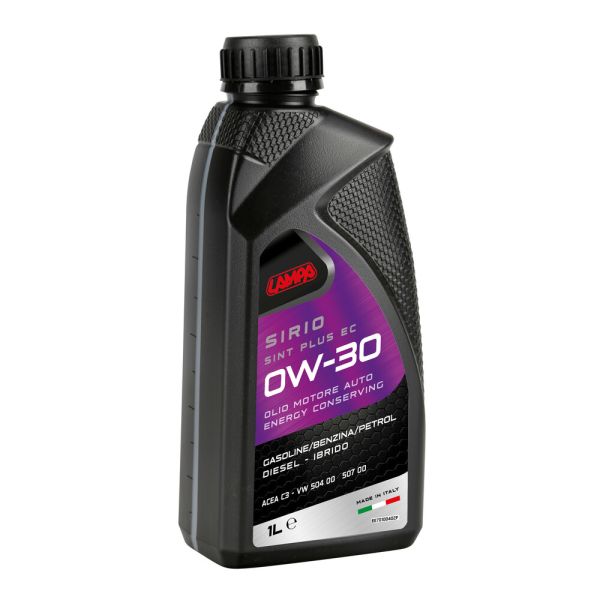 ΛΑΔΙ ΚΙΝΗΤΗΡΑ OW-30 SIRIO SINT PLUS EC ΣΥΝΘΕΤΙΚΟ ACEA C3 ENERGY CONSERVING 1L LAMPA - 1 ΤΕΜ. ΛΑΔΙ ΚΙΝΗΤΗΡΑ OW-30 SIRIO SINT PLUS EC ΣΥΝΘΕΤΙΚΟ ACEA C3 ENERGY CONSERVING 1L LAMPA - 1 ΤΕΜ.