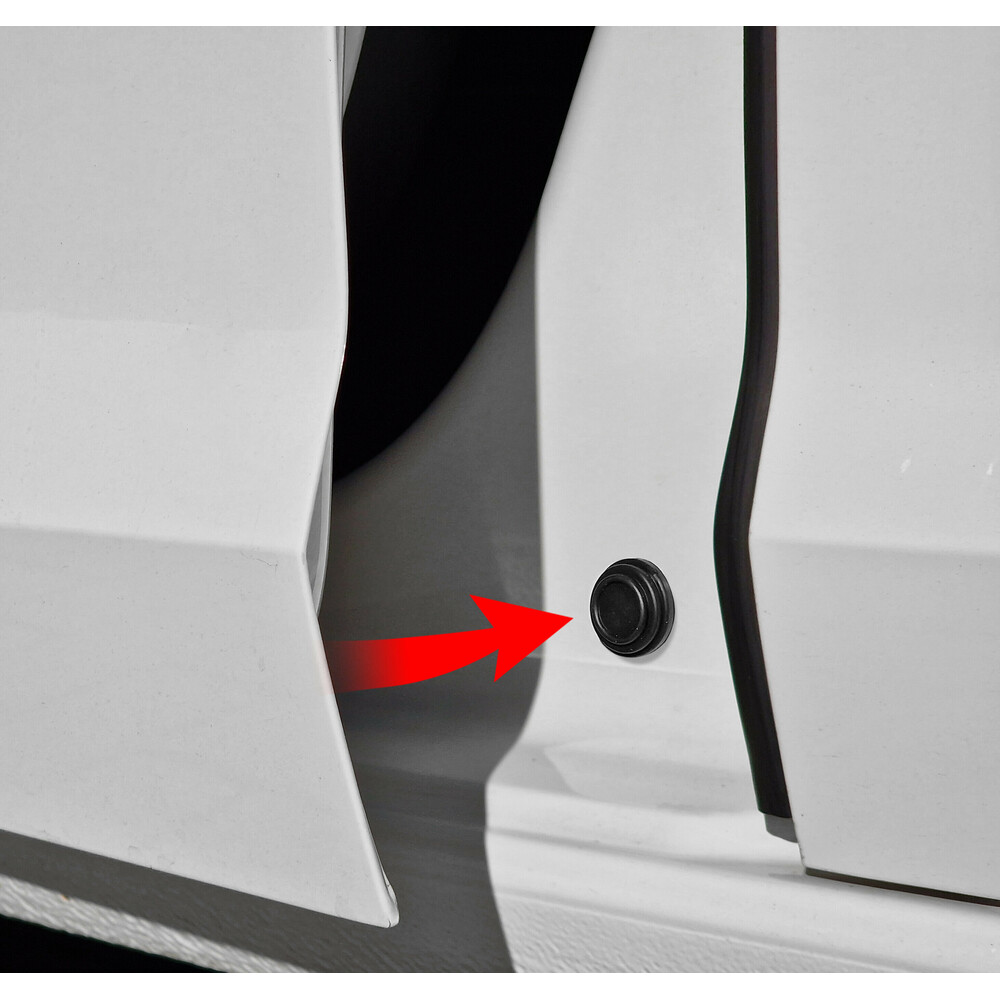 ΠΡΟΣΤΑΤΕΥΤΙΚΑ ΓΙΑ ΚΛΕΙΣΙΜΟ ΠΟΡΤΑΣ Φ26x8mm ΣΙΛΙΚΟΝΗΣ ΣΤΡΟΓΓΥΛΑ ΜΑΥΡΑ LAMPA - 4 ΤΕΜ.