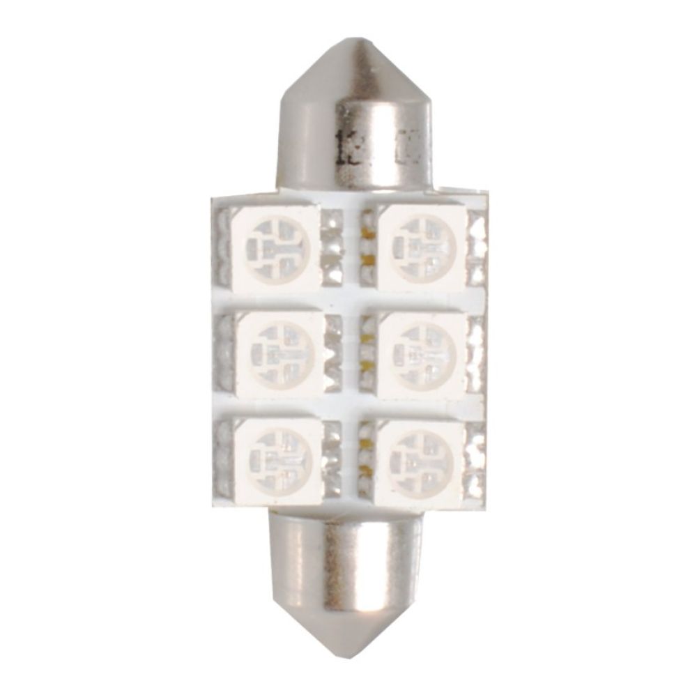 ΛΑΜΠΑΚΙΑ ΠΛΑΦΟΝΙΕΡΑΣ C5W/C10W 12V 1,44W SV8,5 36mm PREMIUM LED 6xSMD5050 ΜΠΛΕ M-TECH - 1 ΤΕΜ.