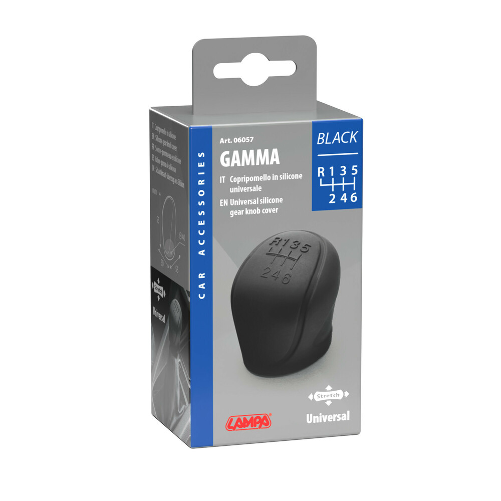 ΚΑΛΥΜΜΑ ΓΙΑ ΠΟΜΟΛΟ ΤΑΧΥΤΗΤΩΝ GAMMA BLACK ΣΙΛΙΚΟΝΗΣ UNIVERSAL ΜΑΥΡΟ ΜΕ 6 ΤΑΧΥΤΗΤΕΣ​ LAMPA - 1 ΤΕΜ.