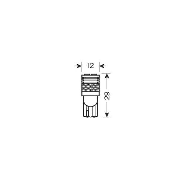 T10 W5W 12V W2,1x9,5d MEGA-LED 12 200lm (ΔΙΠΛΗΣ ΠΟΛΙΚΟΤΗΤΑΣ) 2ΤΕΜ.