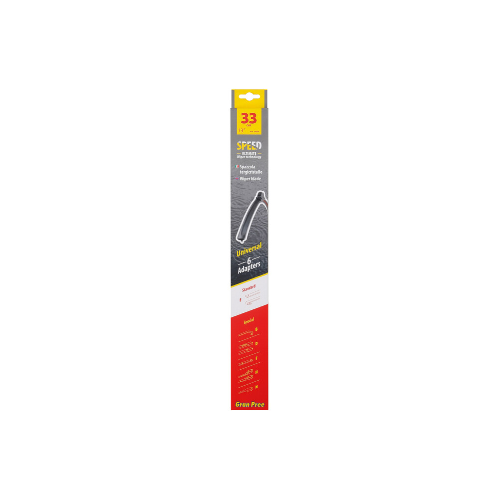 ΥΑΛΟΚΑΘΑΡΙΣΤΗΡΑΣ GRAN PREE SPEED MULTI-FIT ΜΕ 6 ΑΝΤΑΠΤΟΡΕΣ 33CM 13'' LAMPA - 1 TEM.