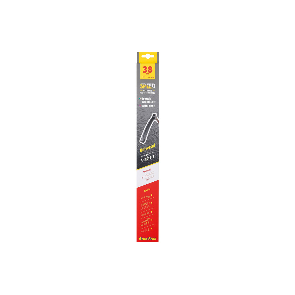 ΥΑΛΟΚΑΘΑΡΙΣΤΗΡΑΣ GRAN PREE SPEED MULTI-FIT ΜΕ 6 ΑΝΤΑΠΤΟΡΕΣ 38CM 15'' LAMPA - 1 TEM.